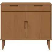 vidaXL Dressoir MOLDE Karamel 90 x 40 x 80 cm