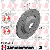 ZIMMERMANN 150.2960.70 Remschijf