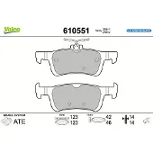 Valeo 610551 Remblokken