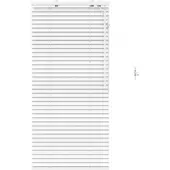 vidaXL Veneziaanse jaloezie, wit, 55 x 130 cm, 35 mm