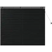 vidaXL Venetiaanse jaloezie Zwart 155 x 130 cm 35 mm