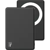 IDEAL OF SWEDEN - Slanke Powerbank MagSafe 5000 mAh Zwart - Slim