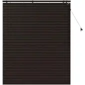 vidaXL Venetiaanse jaloezie Donkerbruin 125 x 160 cm 35 mm