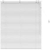 vidaXL Venetiaanse jaloezie Wit 105 x 130 cm 35 mm