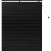vidaXL Venetiaanse jaloezie Zwart 140 x 160 cm 35 mm