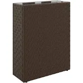 vidaXL Hoge Plantenbak 55 x 22 x 70 cm Ja