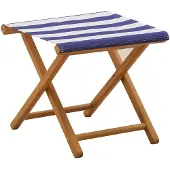 vidaXL Ligstoel 2 st massief eucalyptushout Blauw en Wit