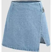 Hiccups for Kids Hoge Taille Denim Skorts