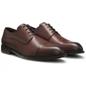 BOSS Leren derbyschoenen met neusdetail Maat 42