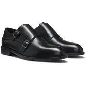 BOSS Leren schoenen met dubbele riempjes Maat 40.5