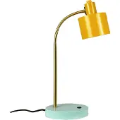 Dyberg Larsen Bureaulamp Ocean Flex, geel / oranje, Woon-/ Eetkamer, metaal, Scandinavisch, bureaulamp