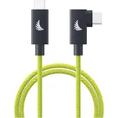 Angelbird USB-C 4.0 Solid Flex Kabel, haaks, kleur: limoengroen, lengte: 32 cm / 1 voet