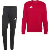 Adidas Entrada 26 Crew Sweater Joggingpak Rood Zwart
