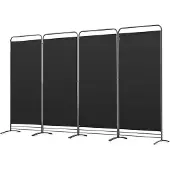 Angel Living Parawan Kamerscherm - 3 Panelen - 165cm Hoog - Zwart