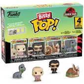 Funko POP! Ellie Sattler - Ian Malcolm - Triceratops - Brachiosaurus (Bitty Pop!) 4 Pack- Vinylfigur Unisex Funko Bitty Pop! - Neutraal - Standard