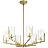 Kichler LED Kroonluchter | 6X E14 Max 40W | Dimbaar | Brushed Natural Brass