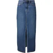 Levi's Rok 'Ankle Column Skirt' donkerblauw