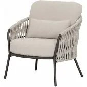 AVH-Collectie Sarenza lounge tuinstoel zand rope terre frame