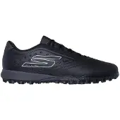 SKECHERS Heren Razor Snug Fit Kunstgras Voetbalschoenen (Zwart/Zilver)