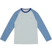 Farah Raglan-baseball-T-shirt voor kinderen (Blauw)