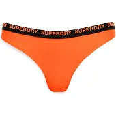Superdry Dames Stretchy bikinibroekje in gedurfd oranje model (XS), Strandkleding, Gerecycled polyester, Duurzaam W3010390A
