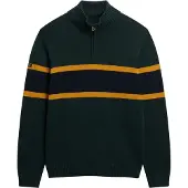 Superdry Trui nachtblauw / mosterd / donkergroen