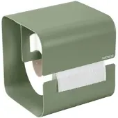 Wenko toiletrolhouder Lizan groen - metaal - zonder boren