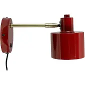 Dyberg Larsen wandlamp Ocean, donkerrood, uitsteek 30 cm Ocean, rood, Woon-/ Eetkamer, metaal, Design
