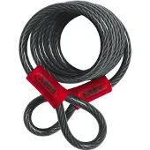 ABUS Antivol Spiraal - - 1850/185 - 2 lussen - Staal kabel - Kleur Zwart