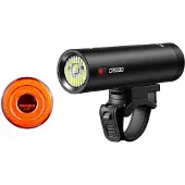 Ravemen LS 20 Verlichtingspaar (CR 1000 / CL 05) Zwart || Maat: Voor- en achterlicht