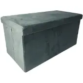 Begryf - Opbergbox - donkergrijs - met deksel - stof