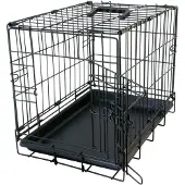 Duvo+ Draadkooi my home zwart - 2 deuren - 76 x 48 x 54 cm