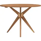 vidaXL Tuintafel rond Ø110x75 cm massief acaciahout