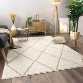 Paco Home Vloerkleed Woonkamer Laagpolig Boho Patroon Scandinavisch 200x280 cm