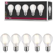 Paulmann 29090 LED-lamp Energielabel E (A - G) E27 Peer 7 W Warmwit (Ø x h) 60 mm x 106 mm Filament / Retro-LED 5 stuk(s)