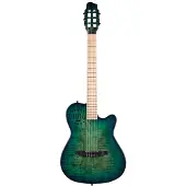 Godin Multiac Nylon Oceanburst LTD Opal Burst elektrisch-akoestische klassieke gitaar