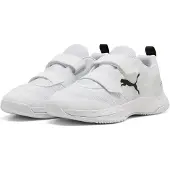 Puma Varion 3 V junior imitatieleren voetbalschoenen - wit/zwart Jongens/Meisjes Imitatieleer - maat 34