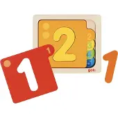 Goki Houten puzzel 5 lagen Cijfers
