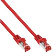 InLine Patchkabel, S/FTP (PiMf), Cat.6, 250 MHz, PVC, koper, rood, 10m
