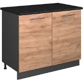 Vicco Wastafelkast Fame-Line Goudkleurig Eiken/Antraciet 100 cm, WB Antraciet, Model 61935