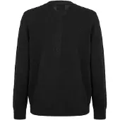 Lyle & Scott Heren Vest met V-hals (Jet Zwart)