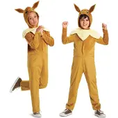 Pokémon POKÉMON, Eevee klassieke jumpsuit met capuchon, Maat L (10-12 jaar)