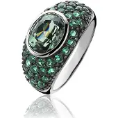 Zinzi zilveren ring groen ZIR1045G