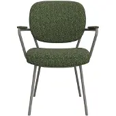 Label51 Eetkamerstoel Lausanne - Forest - Boucle - Forest Metalen Frame