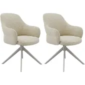 Label51 - Eetkamerstoel Bern - Beige - 66x61x91cm - Set van 2