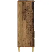 vidaXL Highboard Oud hout 40 x 36 x 110 cm Bewerkt hout