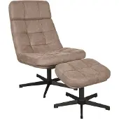 Label51 - Fauteuil Alvar - Taupe - 57x53x83cm