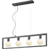 Home Sweet Home hanglamp Fito 4L rechthoek vlak - zwart
