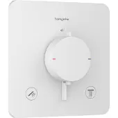 Hansgrohe Ecostat Comfort Q thermostaatkraan, inbouwmodel, voor 2 aansluitingen, matwit