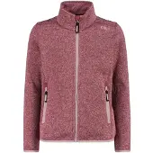 CMP - Girl's Jacket Jacquard Knitted - Fleecevest 116, rood